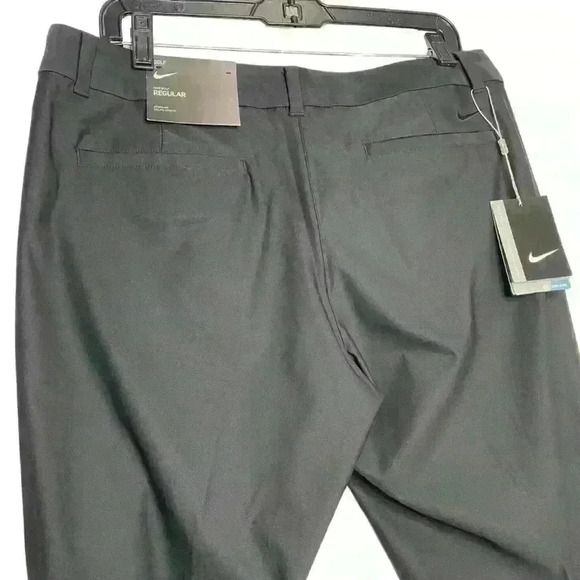 Nike black tour Performance dri-fit straight front Crop Golf Pants Size 12 - Picture 3 of 10
